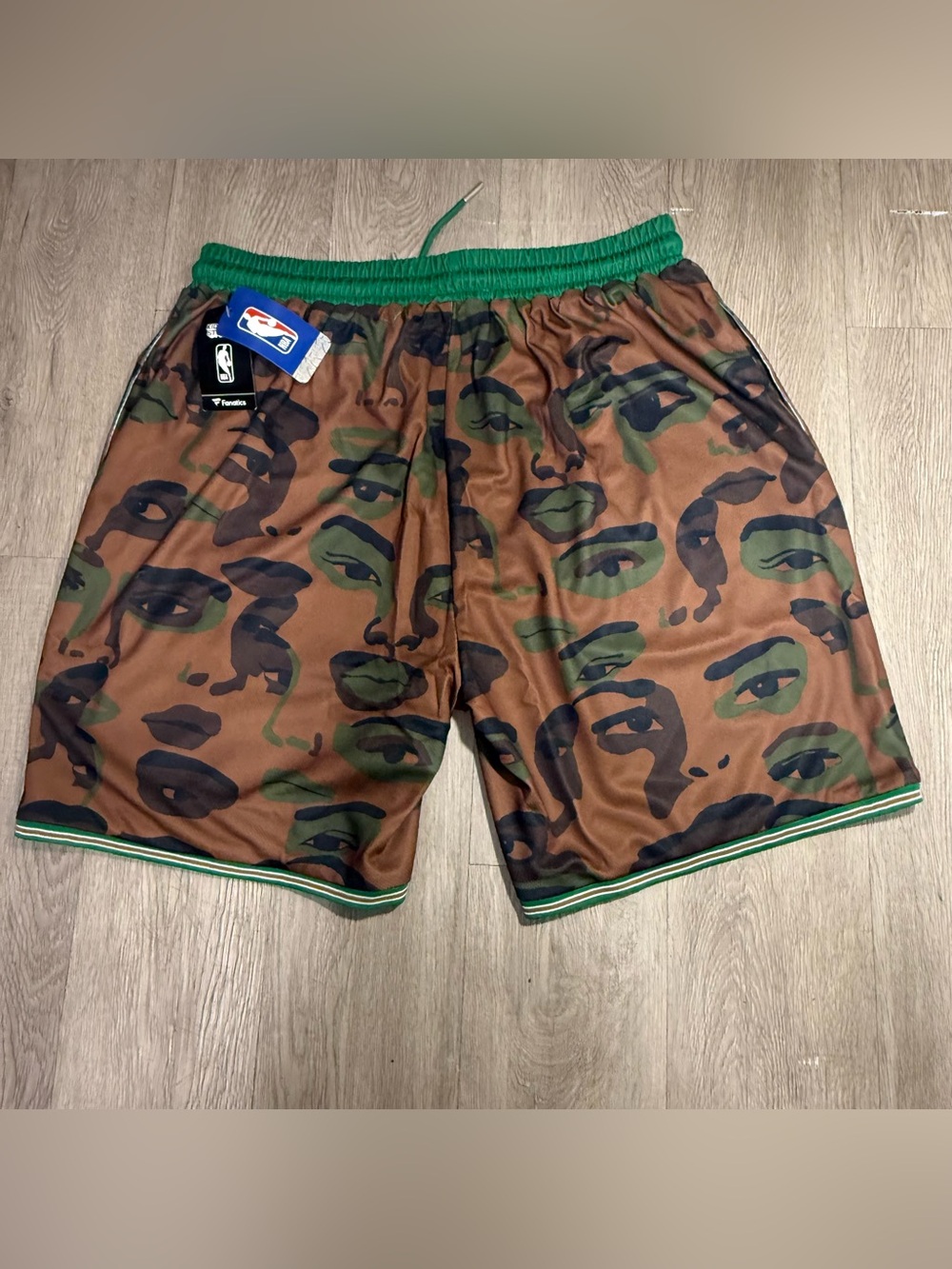 New NBA & KidSuper Studios Fanatics Brown Boston Celtics Hometown Shorts S-3XL - Picture 9 of 12